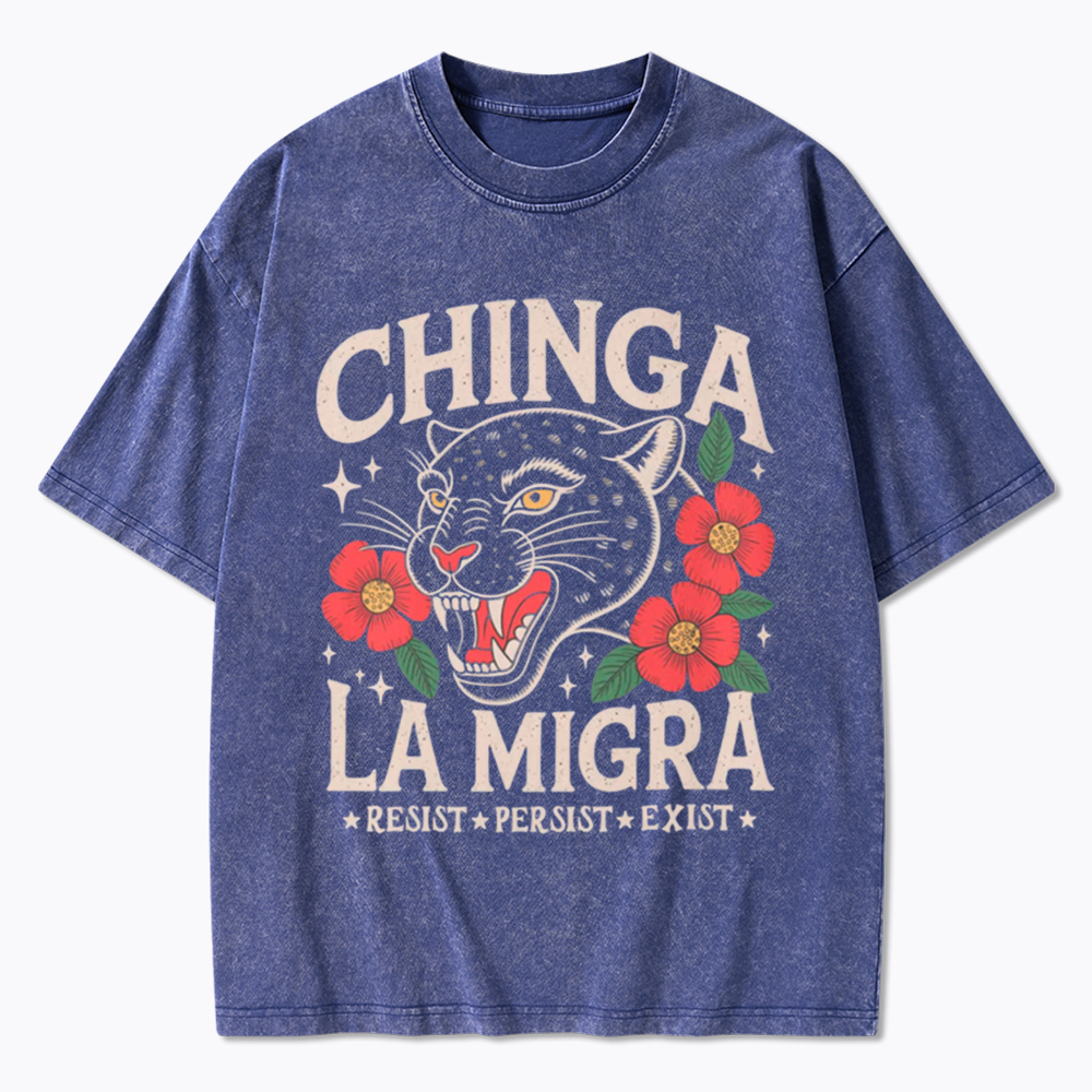Chinga La Migra Human Rights Washed T-Shirt