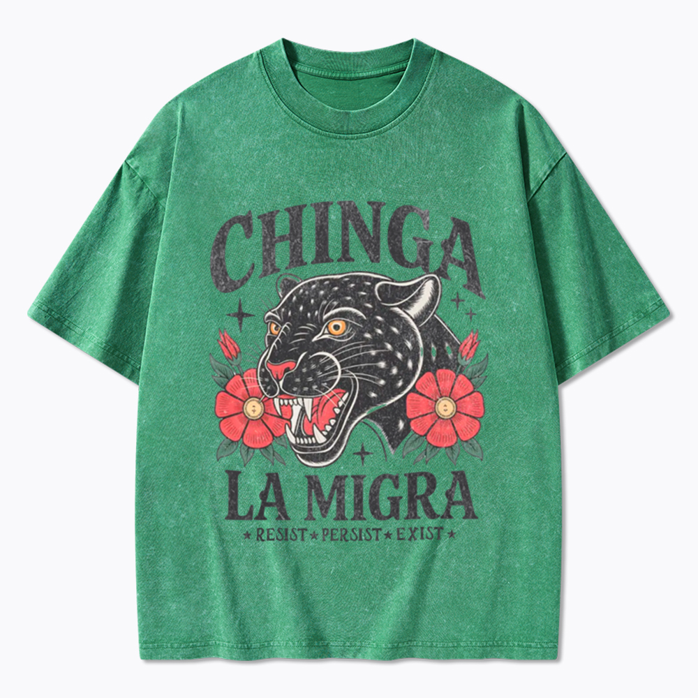 Chinga La Migra Human Rights Washed T-Shirt