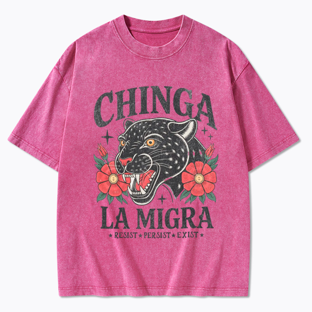 Chinga La Migra Human Rights Washed T-Shirt
