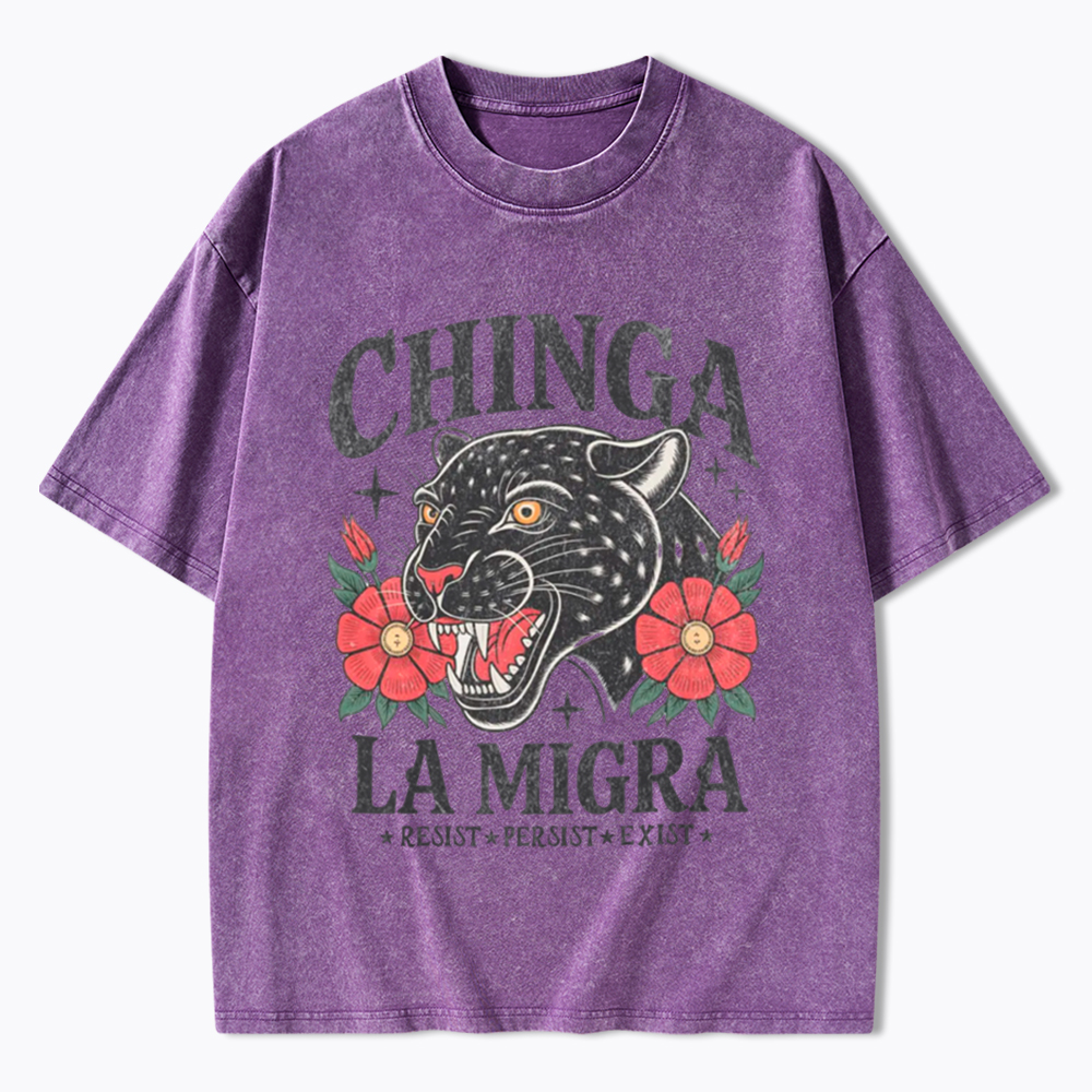 Chinga La Migra Human Rights Washed T-Shirt