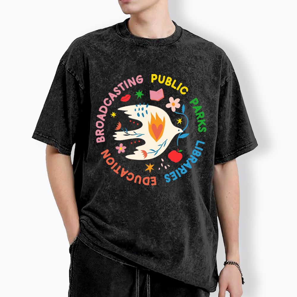 Protect Our Public Parks Washed T-Shirts