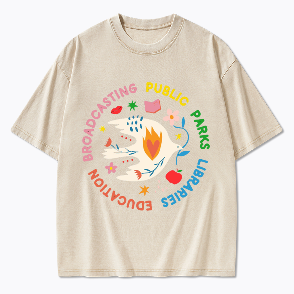 Protect Our Public Parks Washed T-Shirts