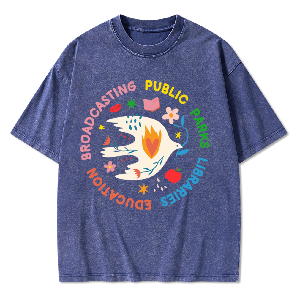 Protect Our Public Parks Washed T-Shirts