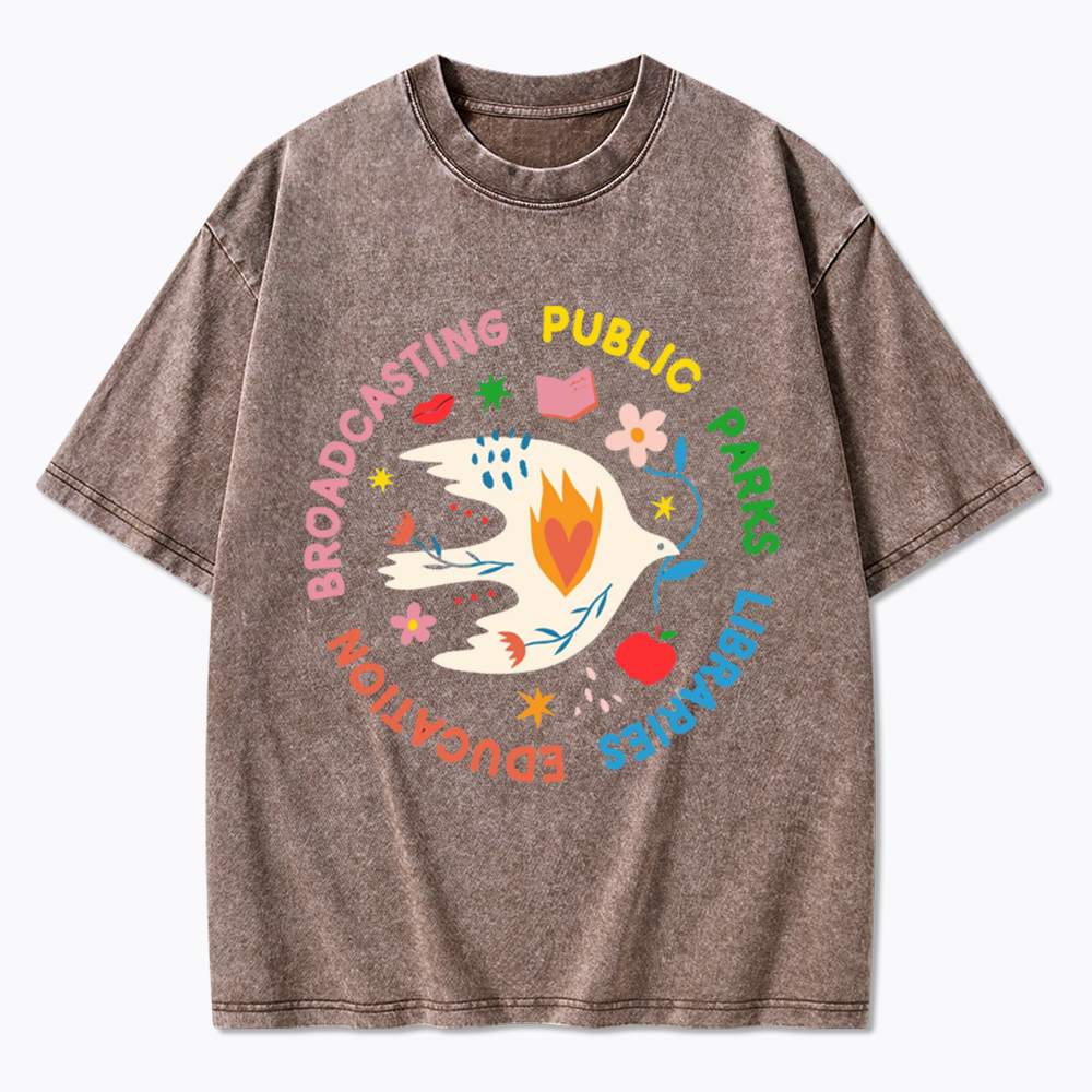 Protect Our Public Parks Washed T-Shirts