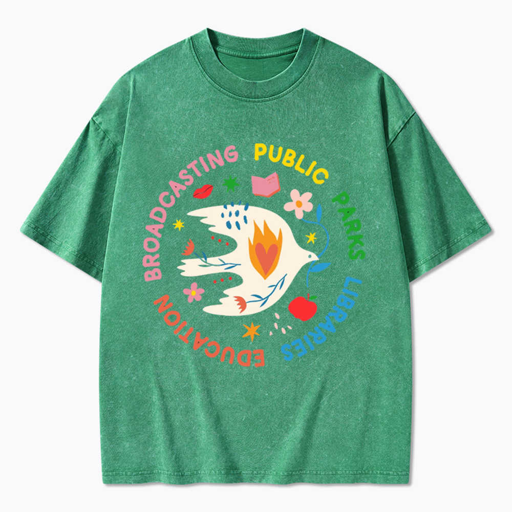Protect Our Public Parks Washed T-Shirts