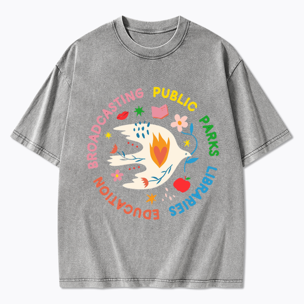 Protect Our Public Parks Washed T-Shirts