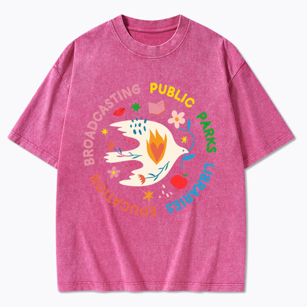 Protect Our Public Parks Washed T-Shirts