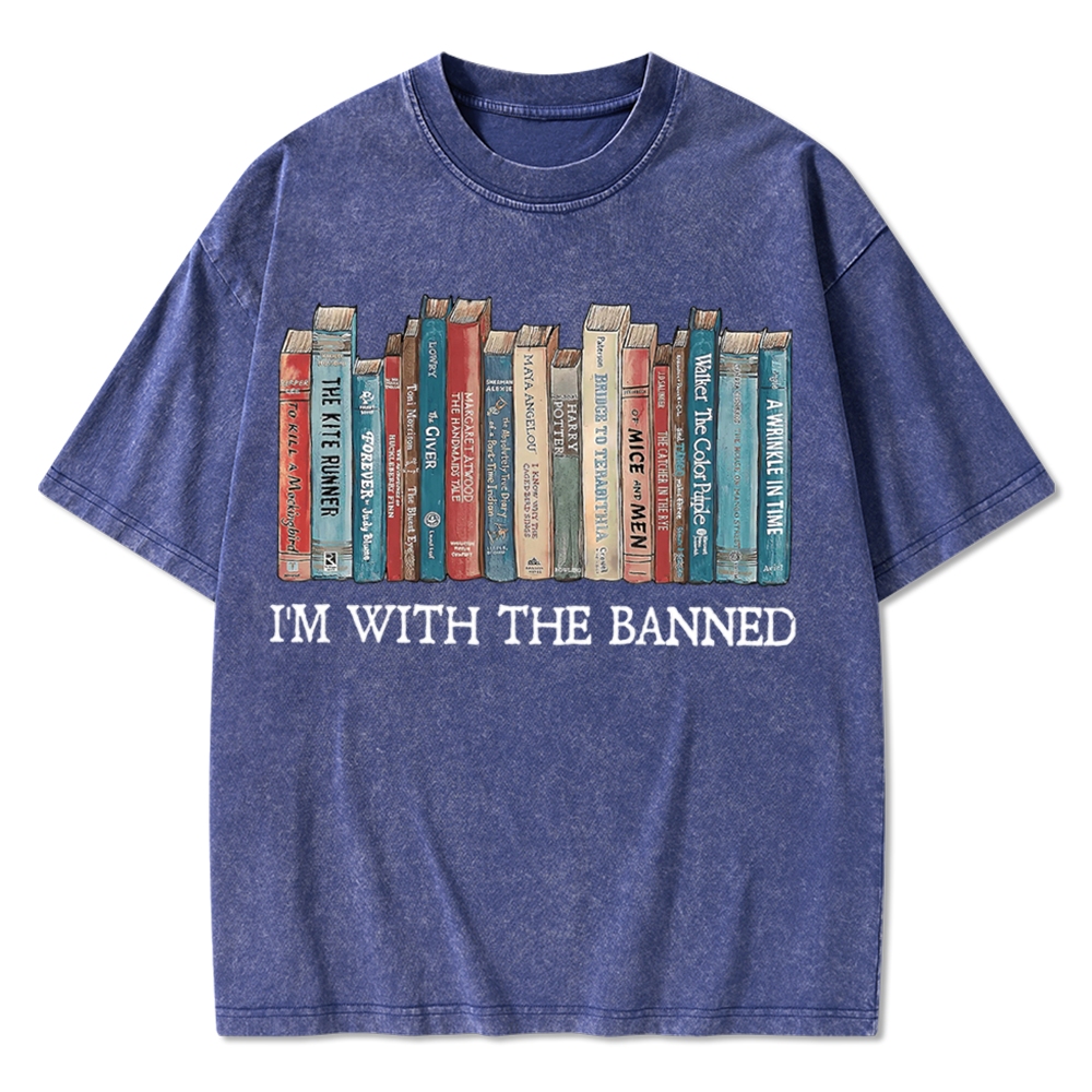 I'm With The Banned Washed T-Shirts