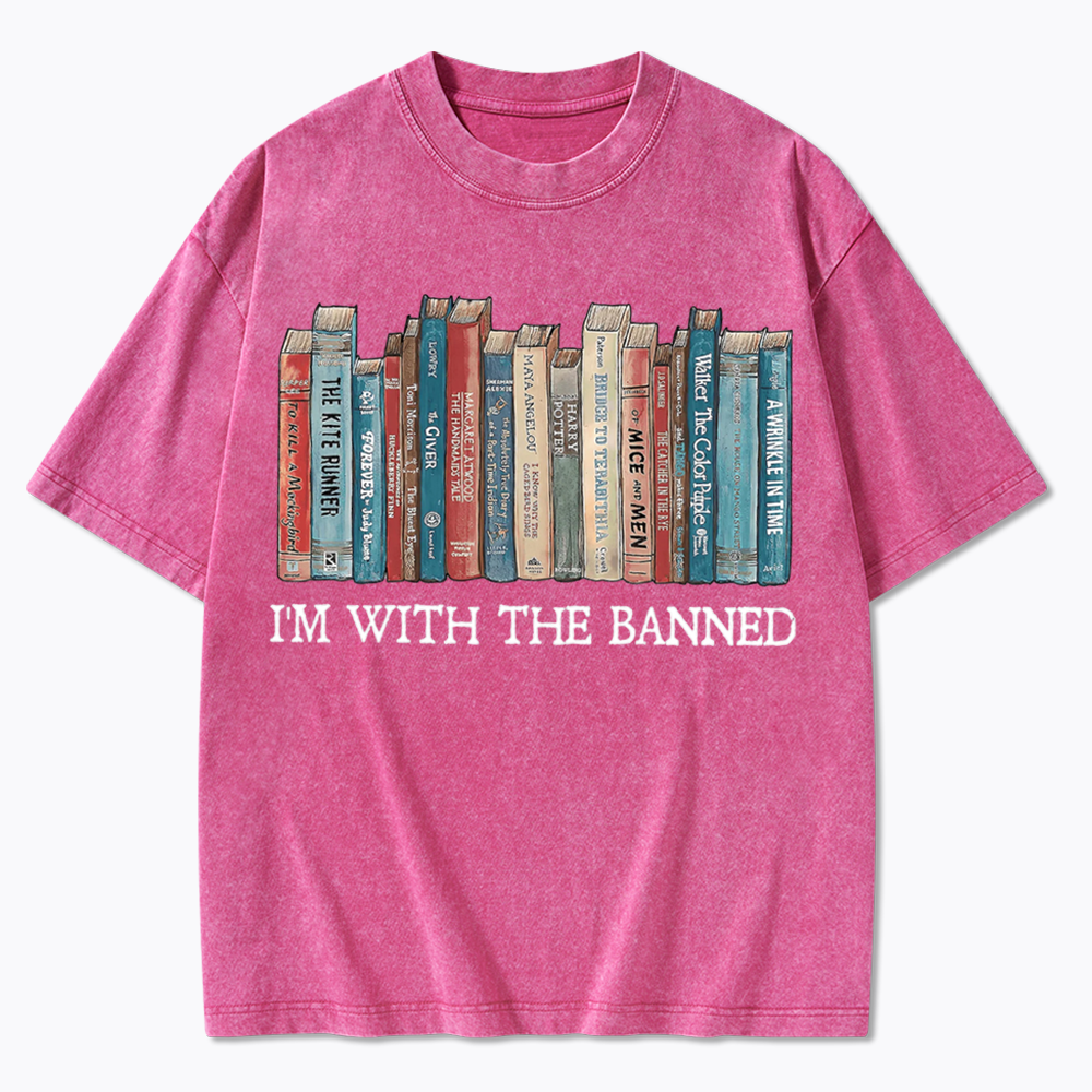 I'm With The Banned Washed T-Shirts