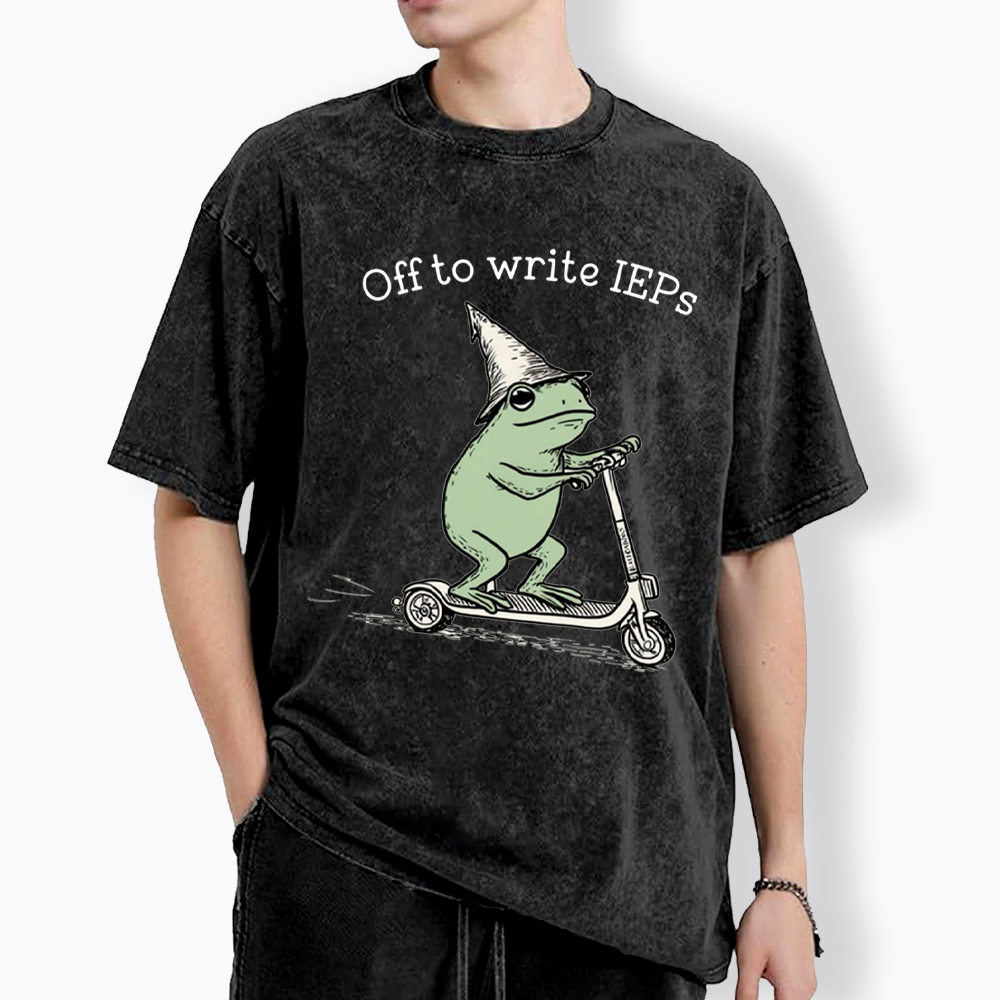 School Psychologist Special Education Washed T-Shirt