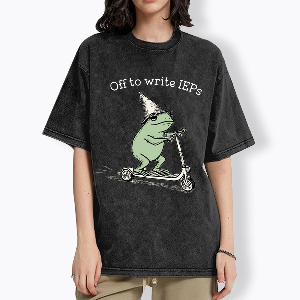 School Psychologist Special Education Washed T-Shirt