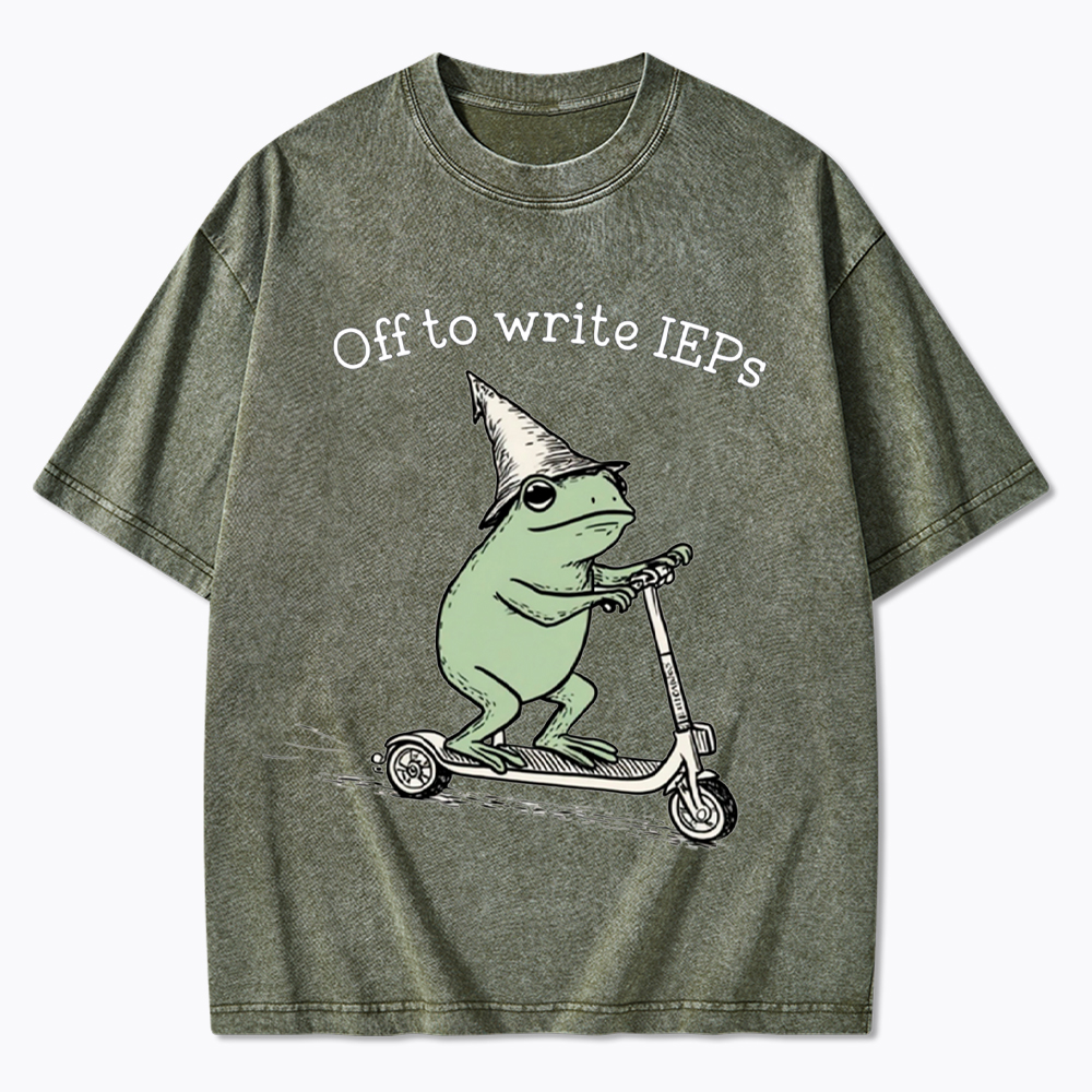 School Psychologist Special Education Washed T-Shirt