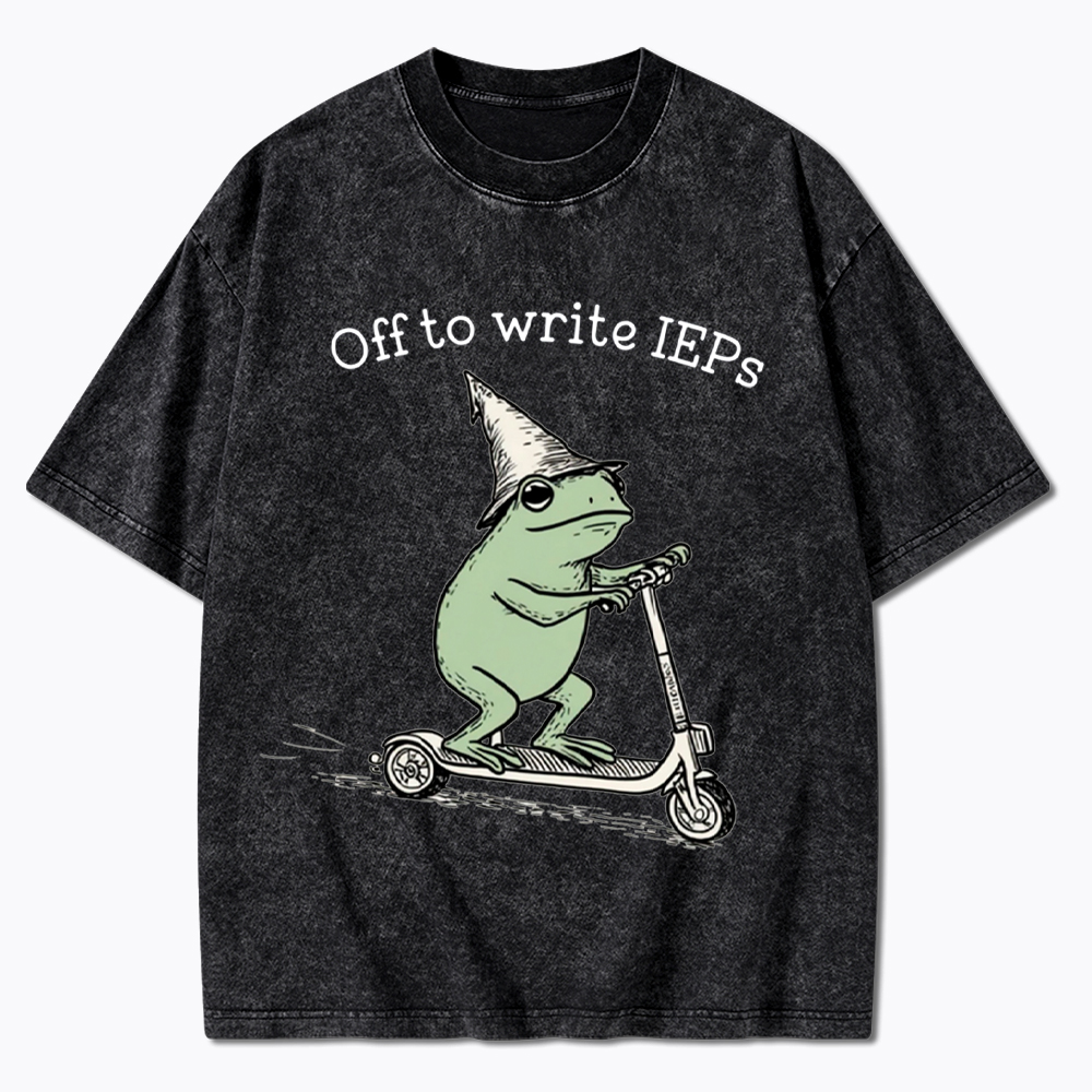 School Psychologist Special Education Washed T-Shirt