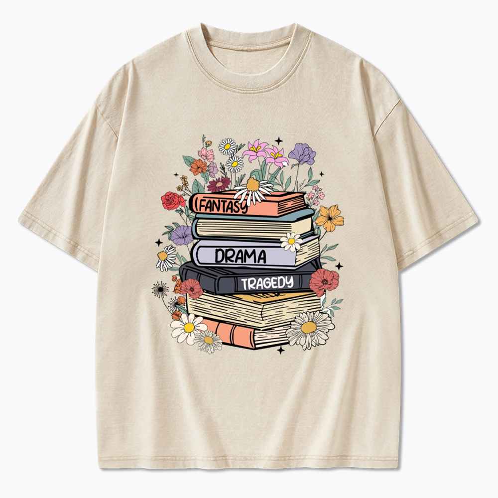 Fantasy Drama Tragedy Kinds Washed T-Shirts