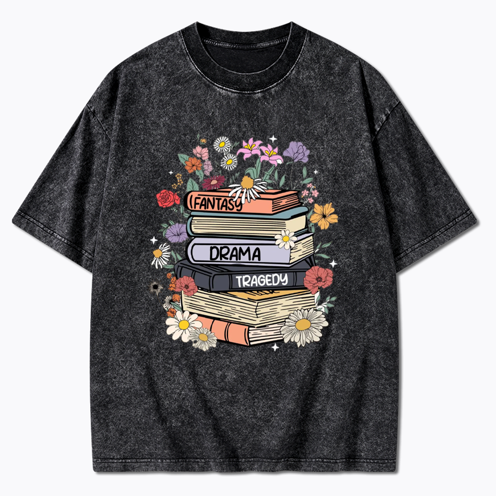 Fantasy Drama Tragedy Kinds Washed T-Shirts