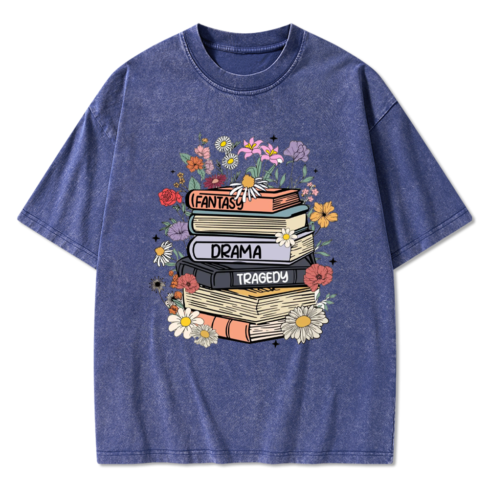 Fantasy Drama Tragedy Kinds Washed T-Shirts