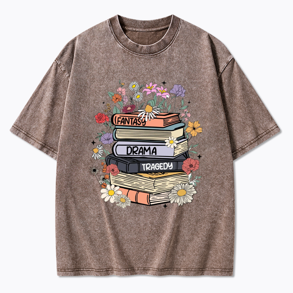 Fantasy Drama Tragedy Kinds Washed T-Shirts