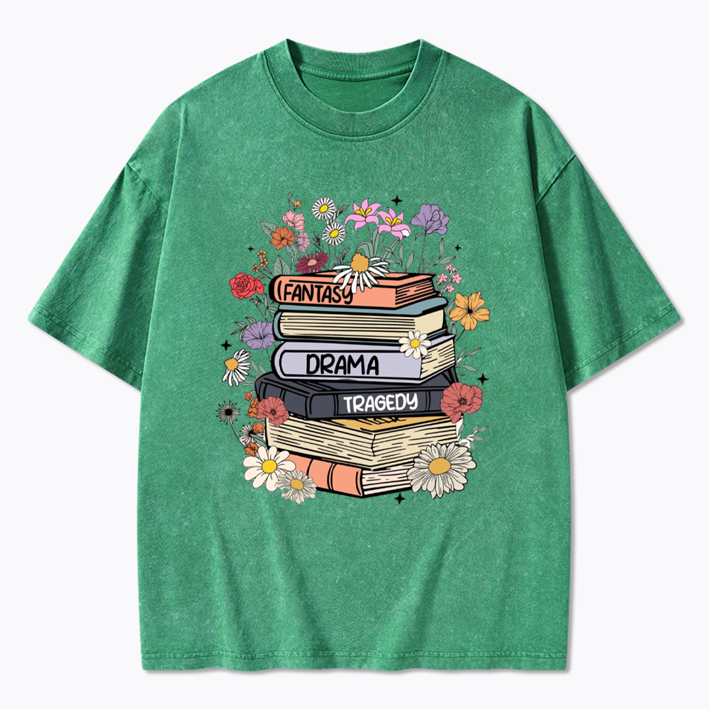 Fantasy Drama Tragedy Kinds Washed T-Shirts