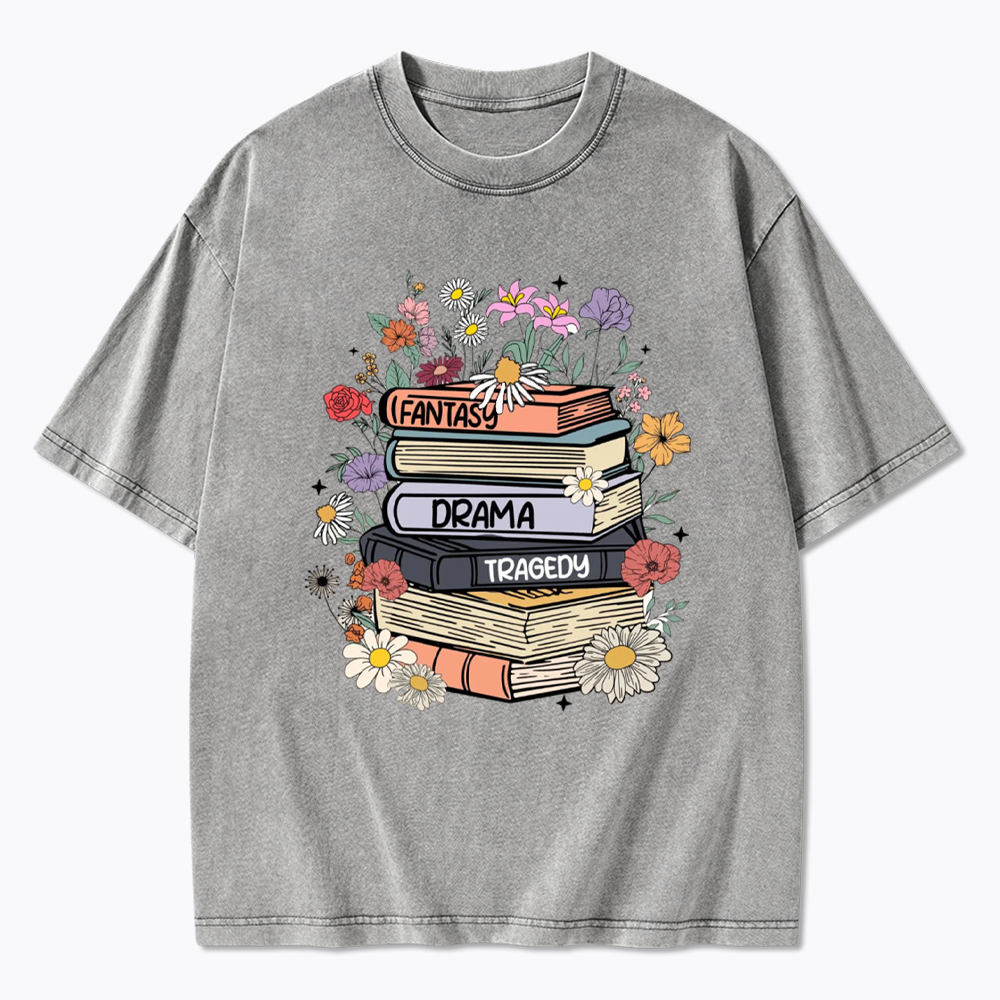 Fantasy Drama Tragedy Kinds Washed T-Shirts
