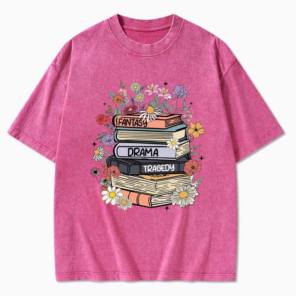 Fantasy Drama Tragedy Kinds Washed T-Shirts