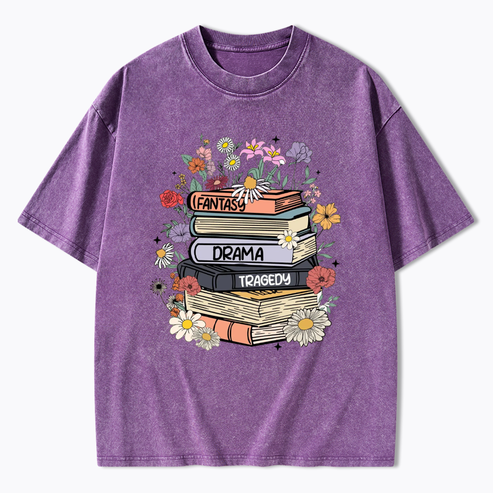 Fantasy Drama Tragedy Kinds Washed T-Shirts