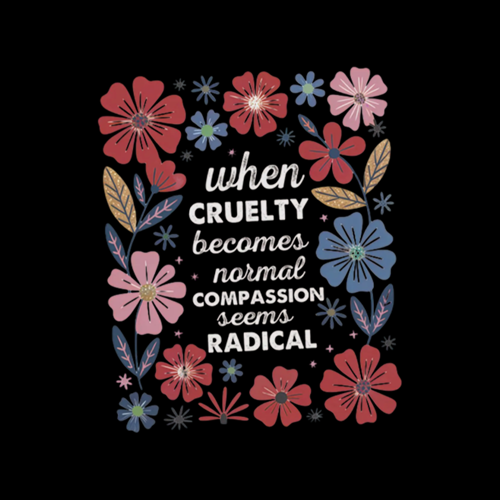 Radicalized by basic decency Washed T-Shirts