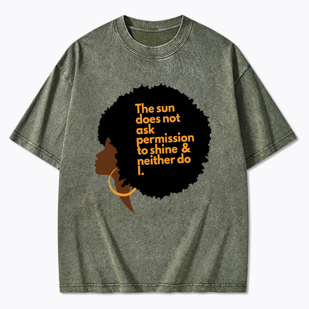 Inspirational Graphic Washed T-Shirts