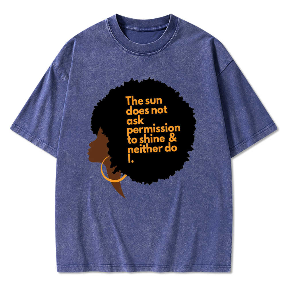 Inspirational Graphic Washed T-Shirts