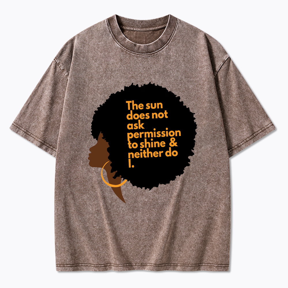 Inspirational Graphic Washed T-Shirts