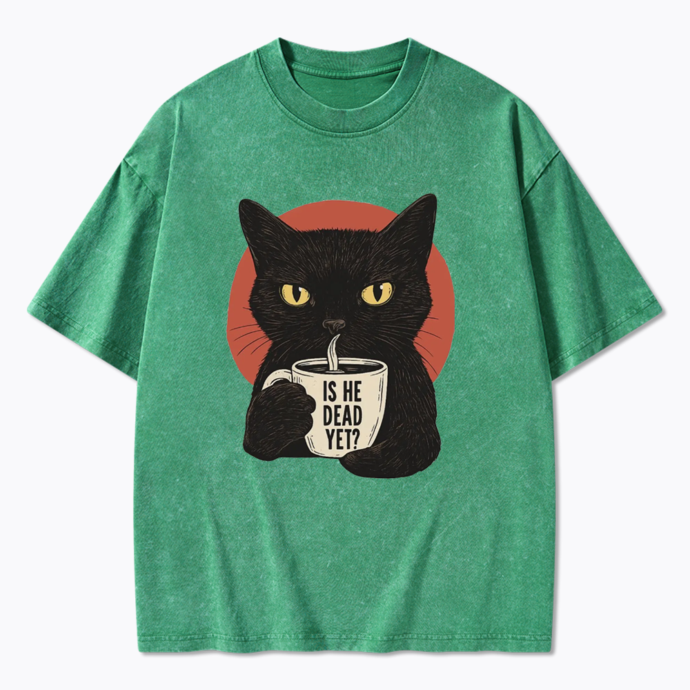 Is He Dead Yet Washed T-Shirts