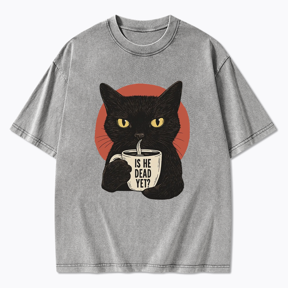 Is He Dead Yet Washed T-Shirts