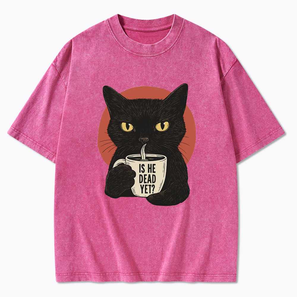 Is He Dead Yet Washed T-Shirts