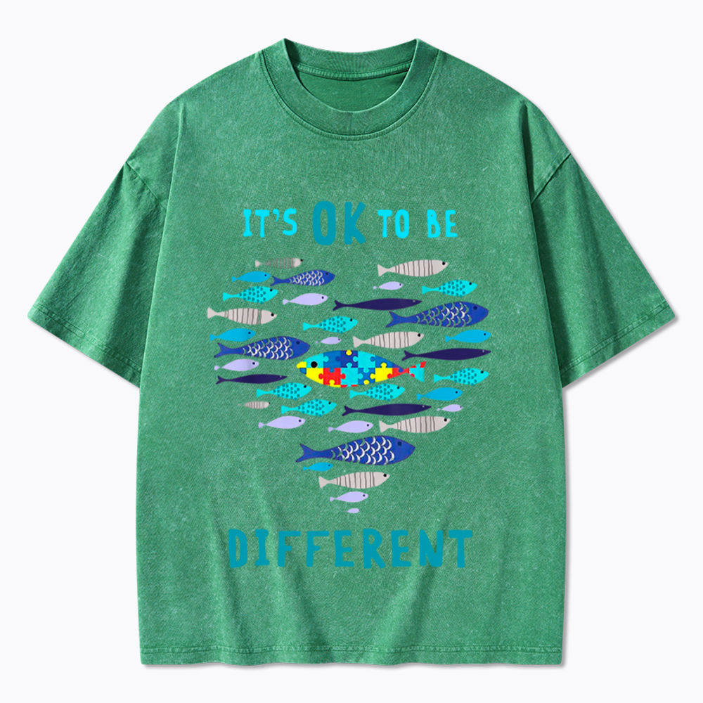 It's OK to Be Different Washed T-Shirt