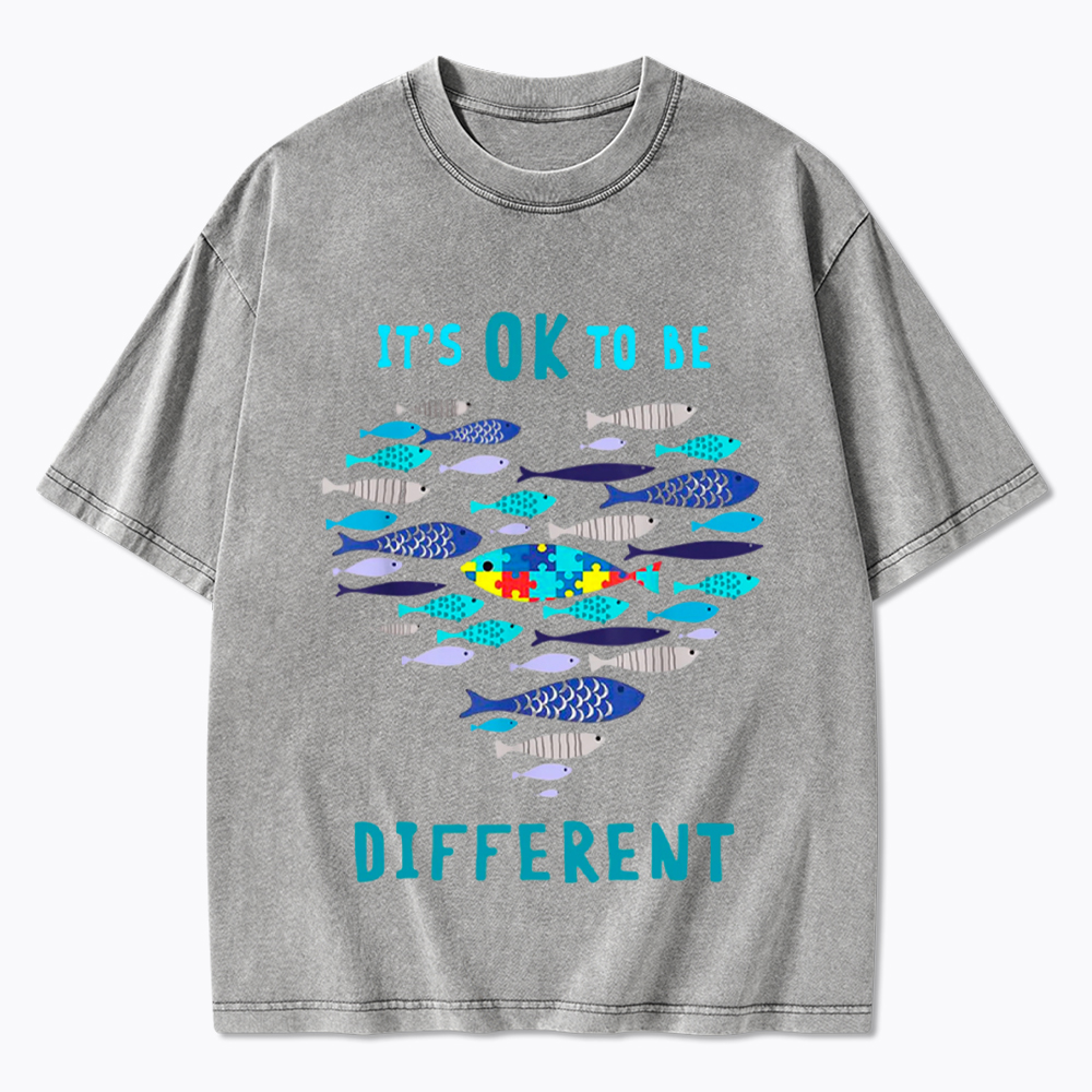 It's OK to Be Different Washed T-Shirt