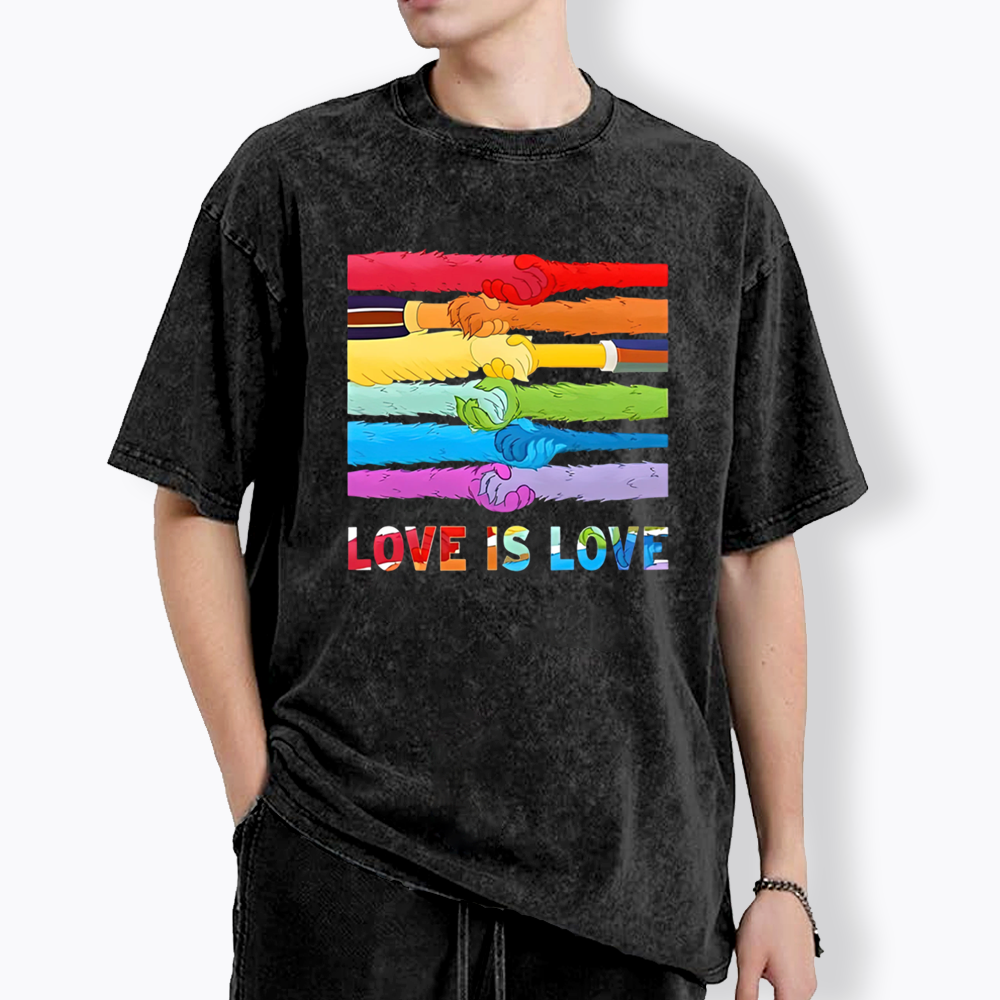 Love Is Love Washed T-Shirts
