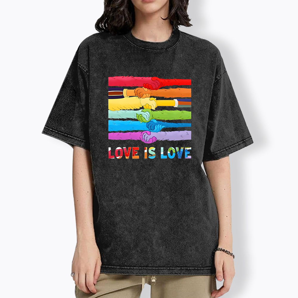 Love Is Love Washed T-Shirts