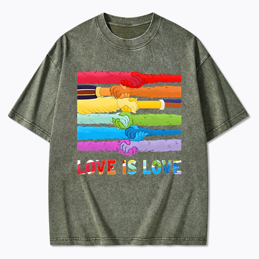 Love Is Love Washed T-Shirts