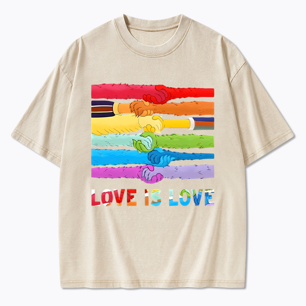 Love Is Love Washed T-Shirts