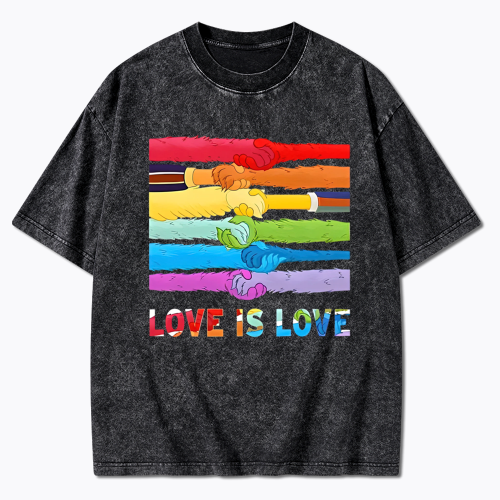 Love Is Love Washed T-Shirts