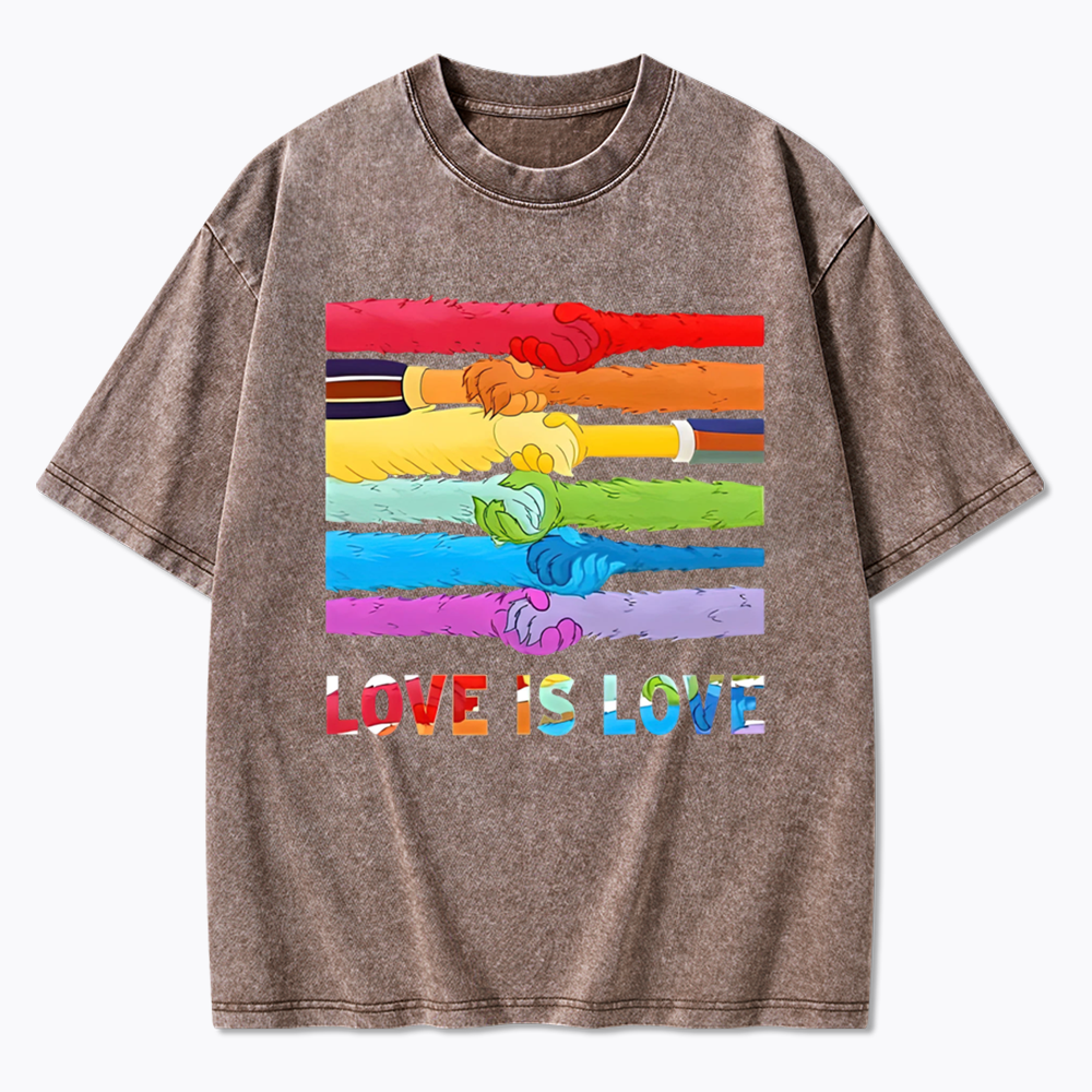 Love Is Love Washed T-Shirts