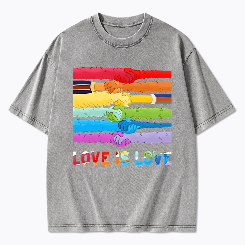 Love Is Love Washed T-Shirts