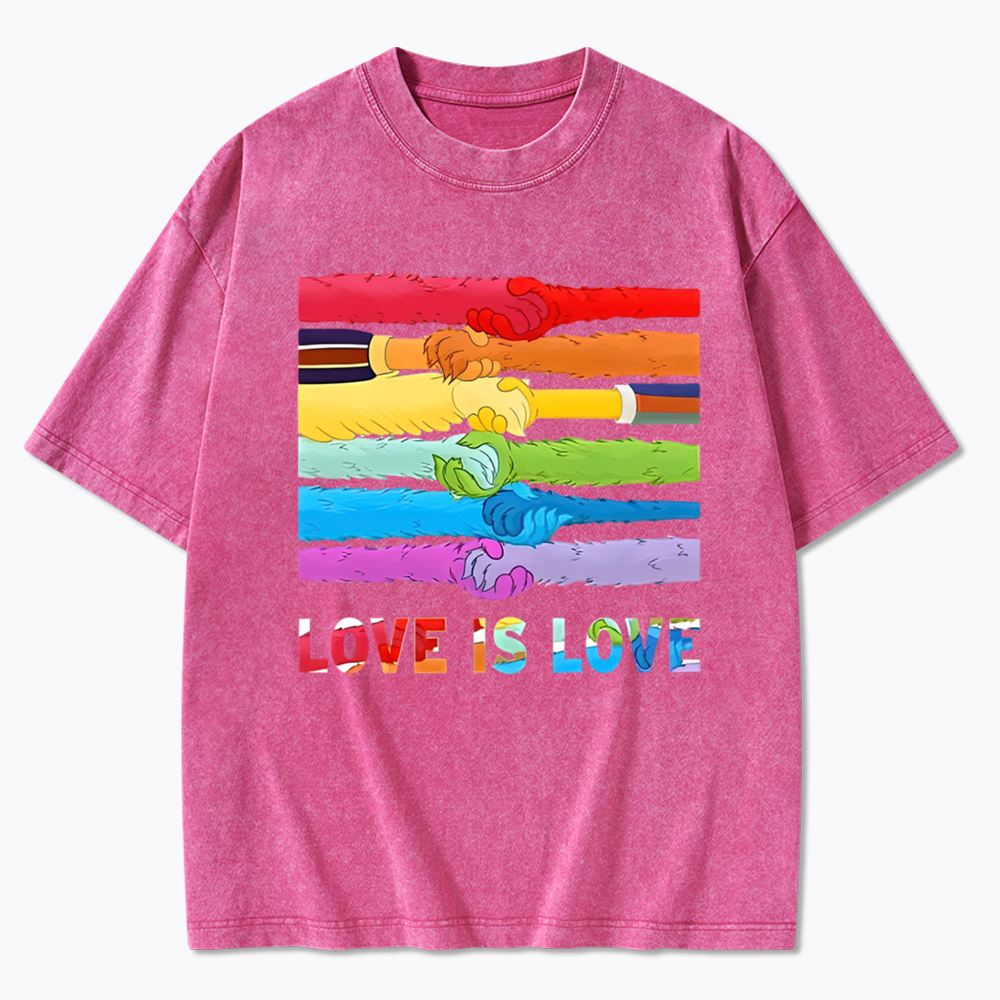 Love Is Love Washed T-Shirts