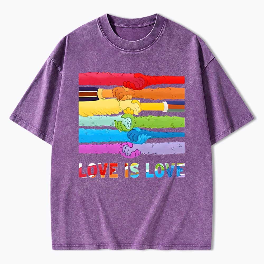 Love Is Love Washed T-Shirts