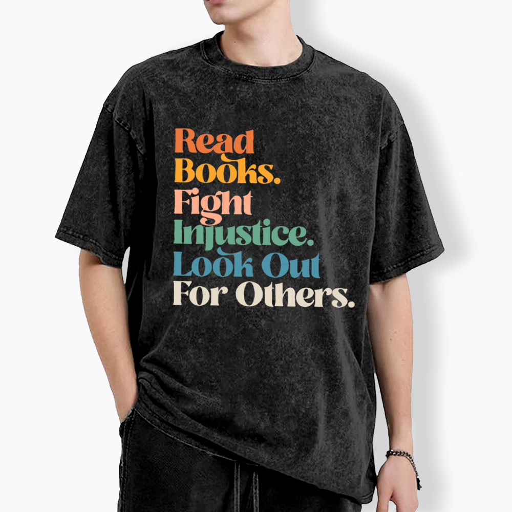 Read Banned Books Social Justice Washed T-Shirt