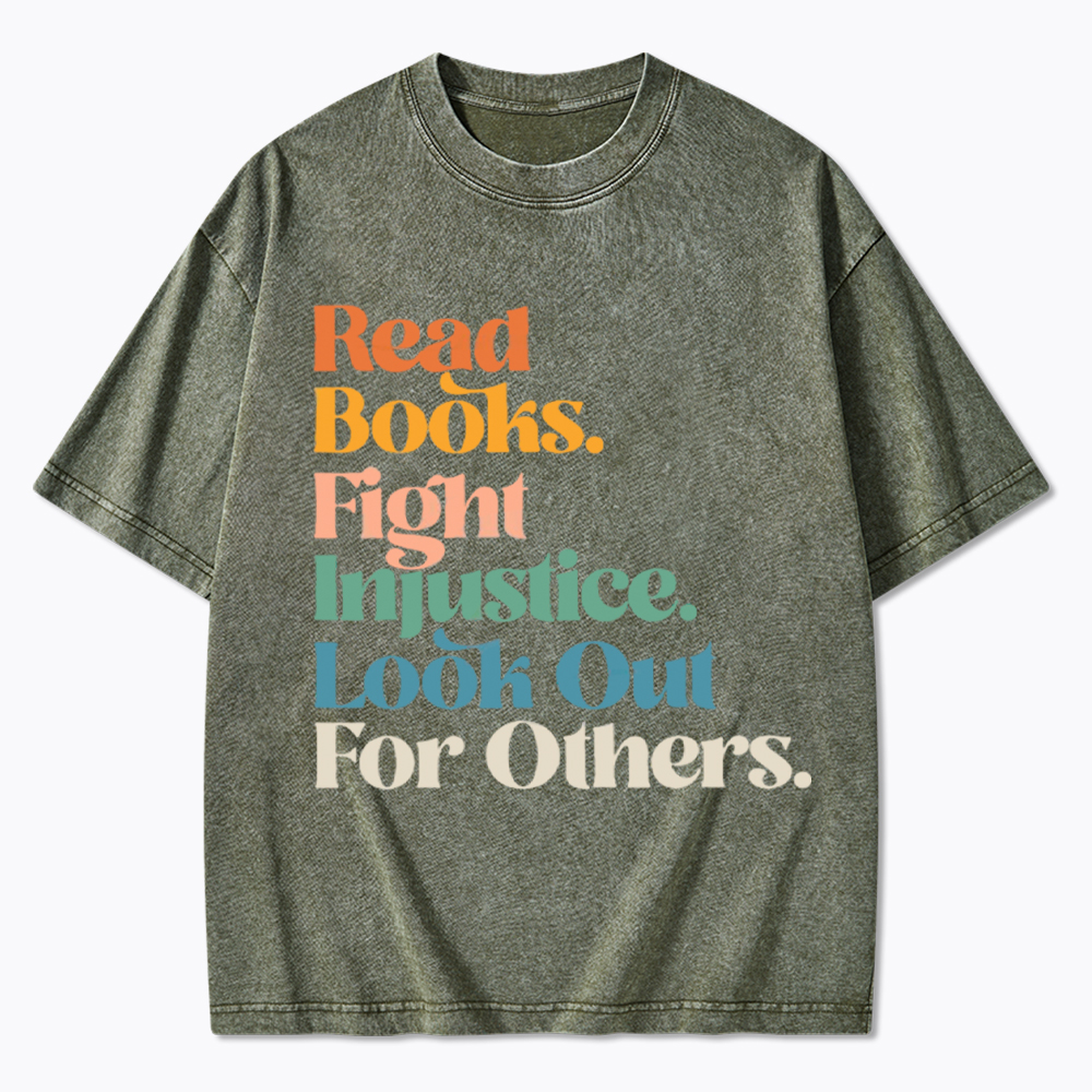 Read Banned Books Social Justice Washed T-Shirt