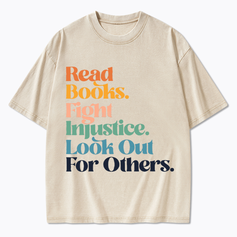 Read Banned Books Social Justice Washed T-Shirt