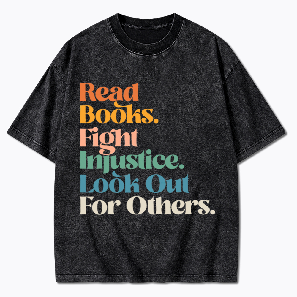 Read Banned Books Social Justice Washed T-Shirt