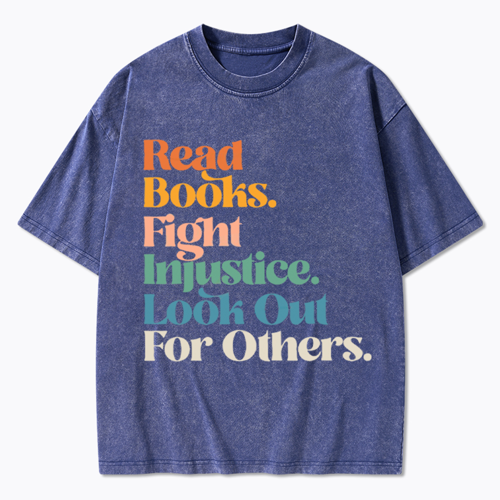 Read Banned Books Social Justice Washed T-Shirt