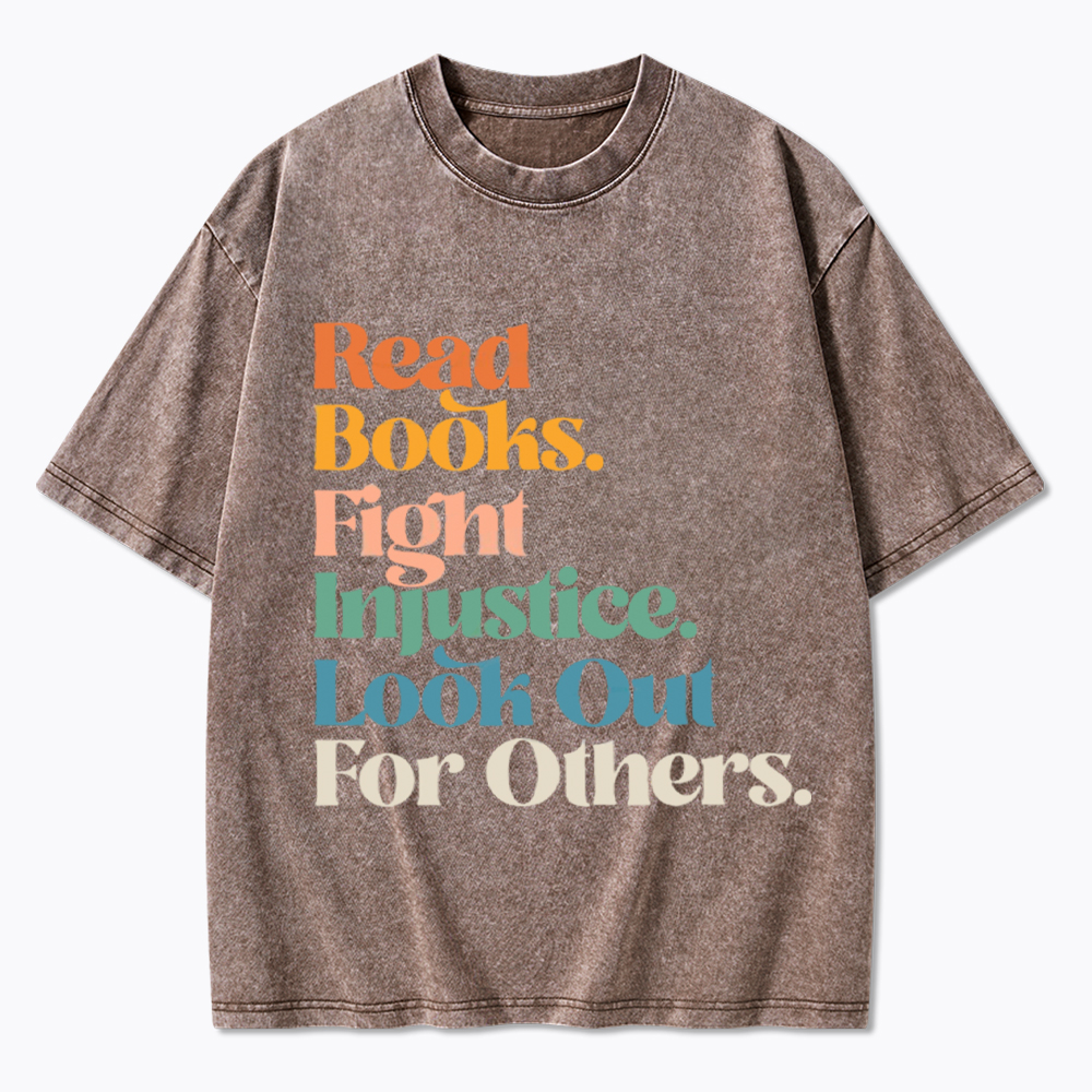 Read Banned Books Social Justice Washed T-Shirt