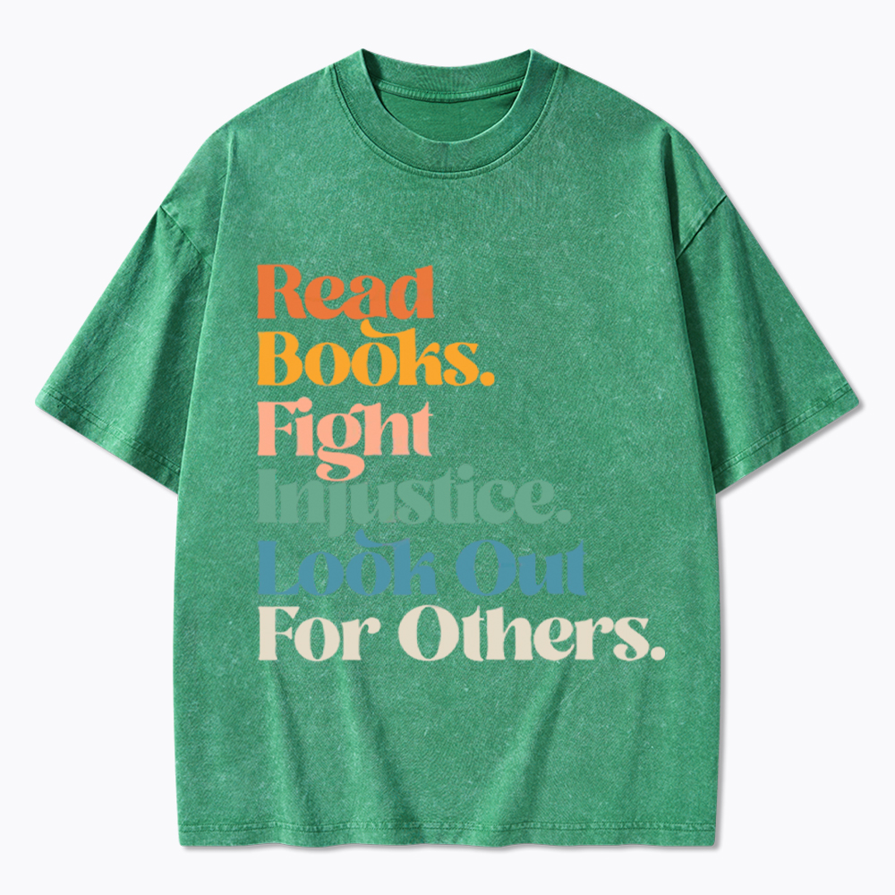 Read Banned Books Social Justice Washed T-Shirt
